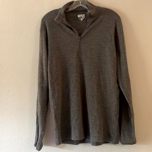Men’s 100% Merino Wool Quarter Zip